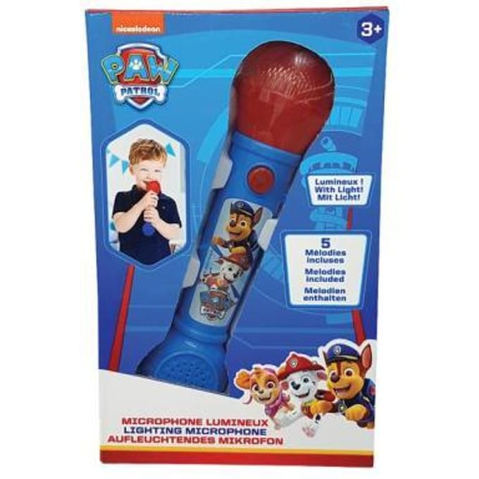 Paw Patrol Verlichtingsmicrofoon met Melodieën en Geluidseffecten