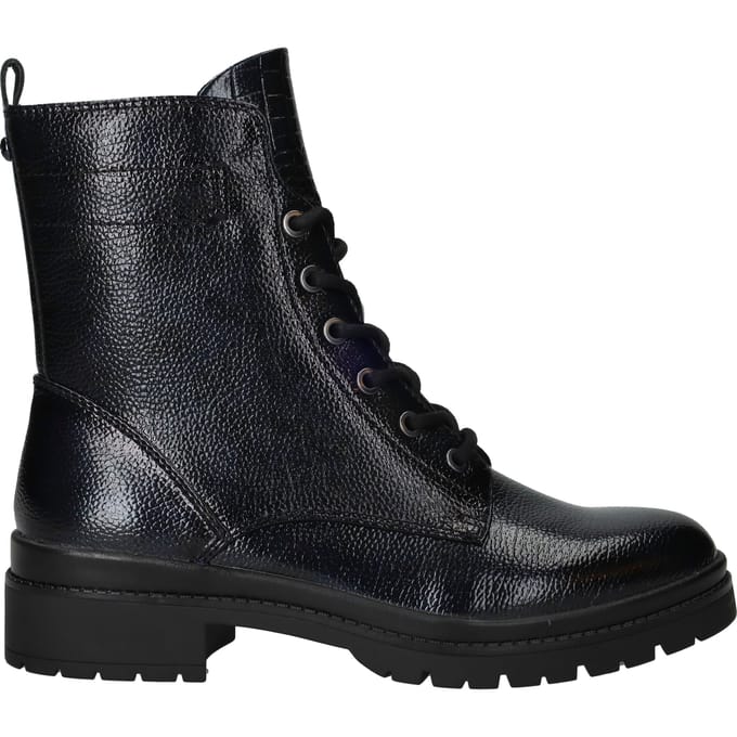 Tamaris - Veterschoenen Hoog Blauw lak 41
