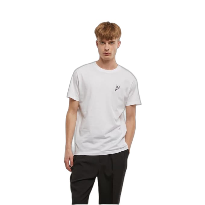 Mister Tee - Pizza EMB Heren Tshirt - XL - Wit