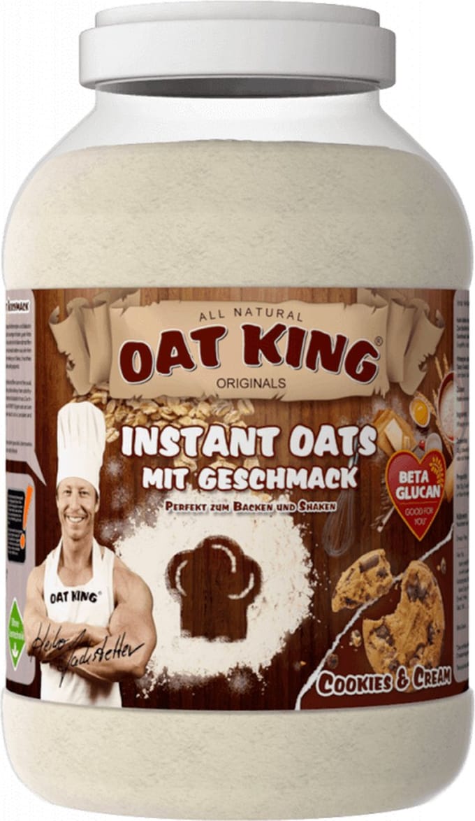 LSP Oat King Instant Flavoured Oats (4000g) Cookies and Cream - Functionele voeding - Supervoeding