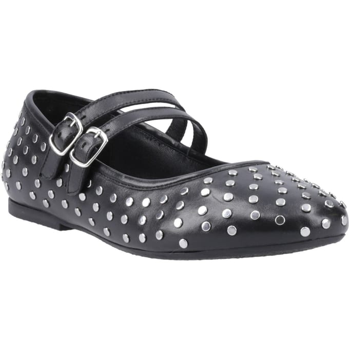 Hush Puppies Nixie Dames Schoenen Van Zwart Leer