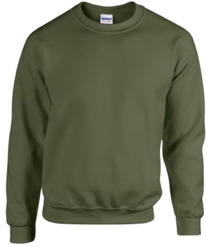 Gildan - Heavy Blend Unisex Sweater - Military Green maat 3XL