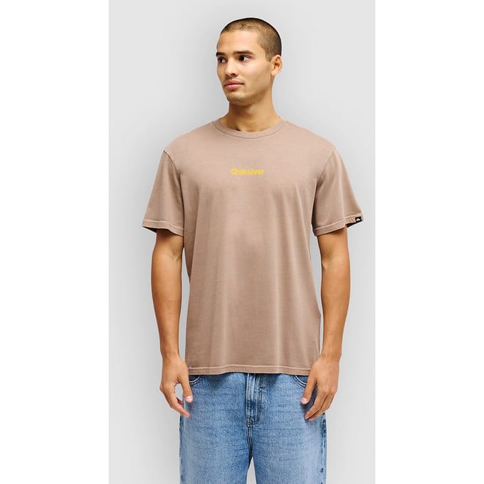 Quiksilver Evo Rays T-shirt Met Korte Mouwen Bruin 2XL Man
