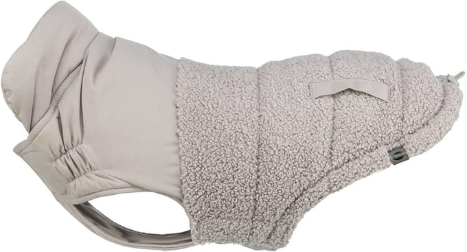 Hondenjas Trixie - Grijs 21 Cm - Warme Wattering, Verstelbare Borstflap