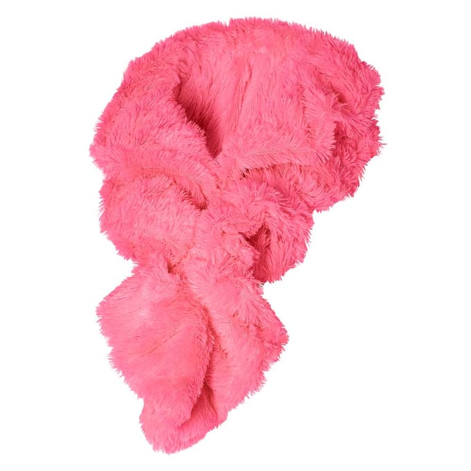 Zachte feestsjaal gerimpeld - One size / Neon rose