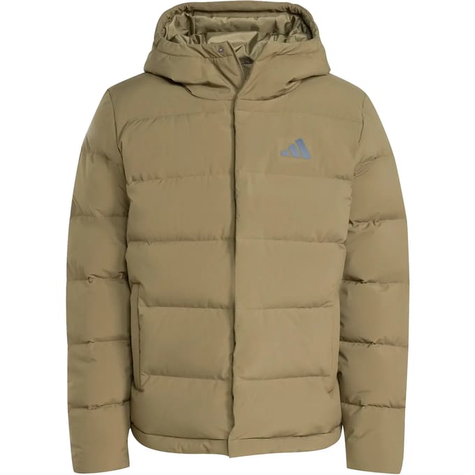 adidas Sportswear Helionic CLIMAWARM Donsjack met Capuchon - Heren - Groen