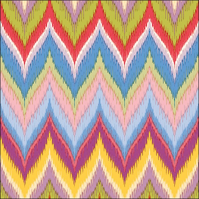 Ambiente servetten gekleurd zig zag papier 33 x 33 cm 1 pakje van 20 servetten