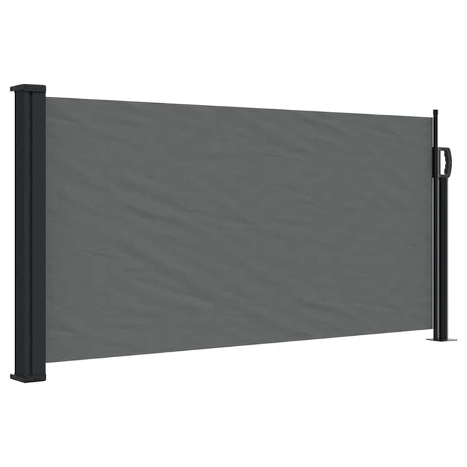 vidaXL - Uitschuifbaar - zijluifel - antraciet - 100x500 - cm
