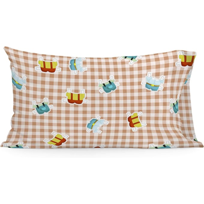 Kussensloop Piggys Vichy | Mr Fox