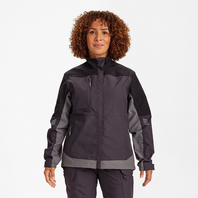 Engel Entire werkjack met 2-weg stretch voor dames 1333-144 - Anthracite Grey / Black - M