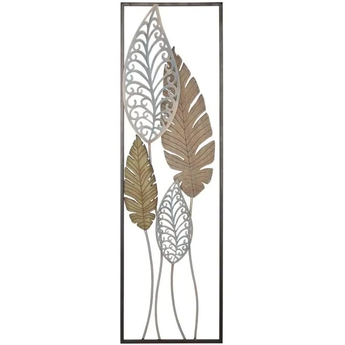 Wanddecoratie Mauro Ferretti E Legno Foglie B