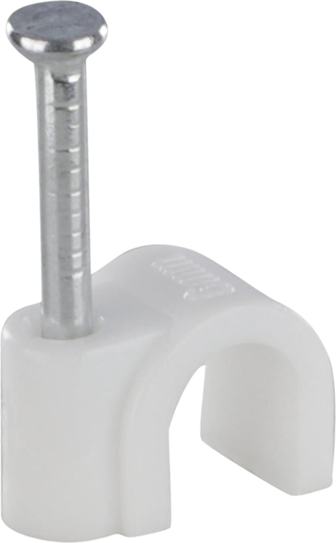 Kabelclip 600 rond wit 20 stuks