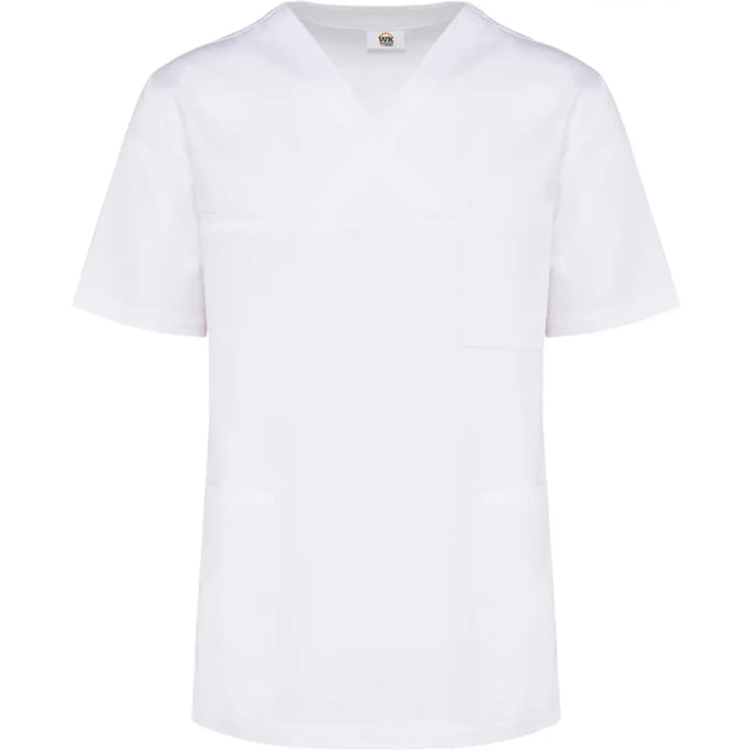 Schort/Tuniek/Werkblouse Unisex M WK. Designed To Work White 65% Polyester, 35% Katoen