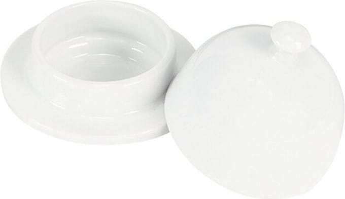 Salt & pepper Botervloot boterpotje 9,5xH7cm wit Appetite (per stuk)