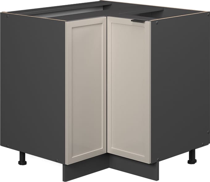 Vicco Fame-Line Hoekkast – 80.5 cm, WB Eik GrijsBeige