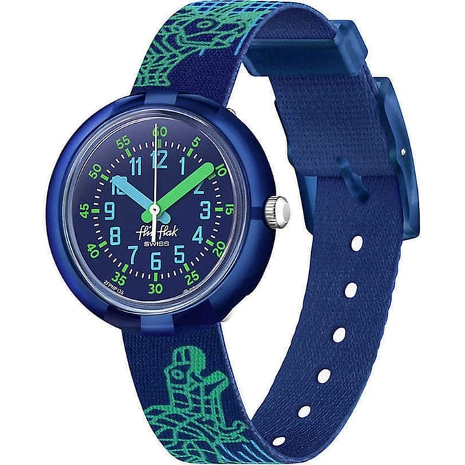 [Flick Flack] Montre pour enfant CYBEROZAURUS FPNP135 blue