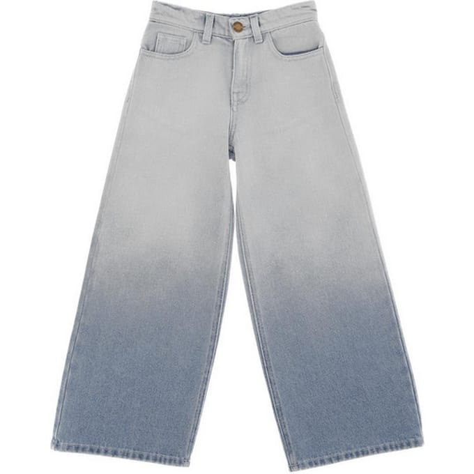 jeans been breed blauw