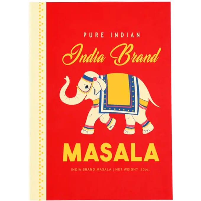 Gelijnd notitieblok a6 Rex London Masala Indien