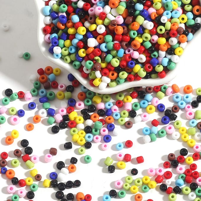 1000 STKS 2 mm R-ainbow DIY Veelkleurige Ball Kralen voor Crafting String Present Gift blue