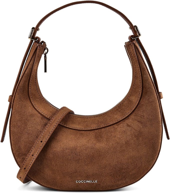Coccinelle Whisper Schoudertas Leder 23.5 cm - Dames - cognac