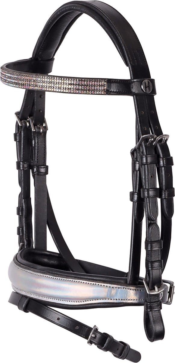 Harry's Horse Hoofdstel Harry's Horse Diva Stella Zwart-zilver