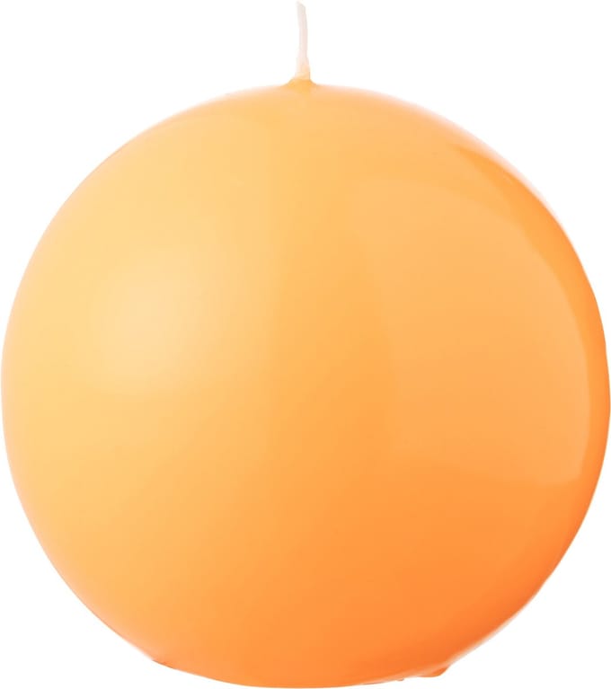 J-Line kaars Bol - fluo oranje - 30U