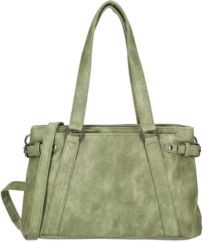 Enrico Benetti Emma Schoudertas - Shopper - Mosgroen