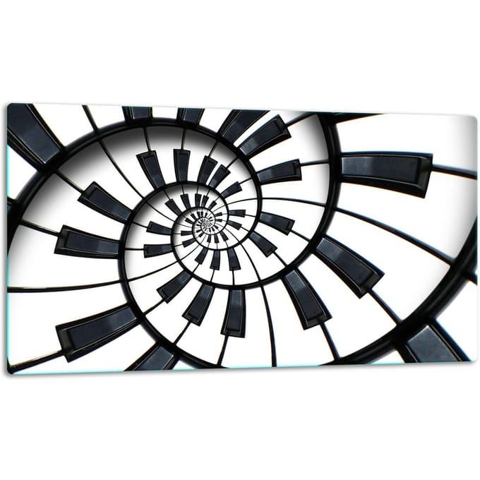 TMK ArtDeko - Snijplank - 52x30 cm - Muzieksysteem - Glas