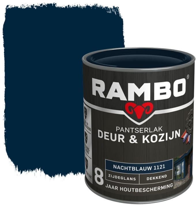 Rambo Pantserlak Deur en Kozijn - 0.75L - Nachtblauw
