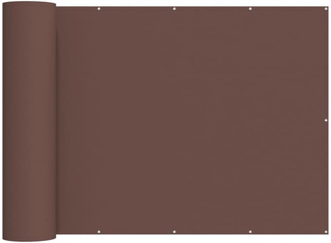 vidaXL - Balkon - Privacy - Scherm - 200 - x - 700 - cm - Stof - met - PU-coating - Bruin