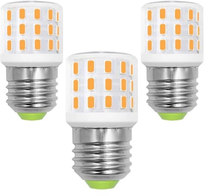E27 LED-gloeilampen voor badkamer en woonkamer - 4W 625 lumen - Warm wit 3000K - 3-pack