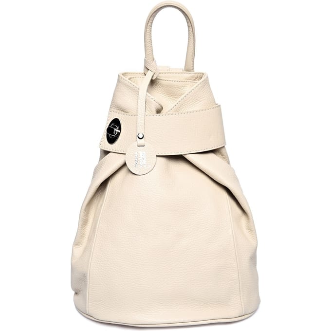 Anna Luchini Beige Rundleer Tas