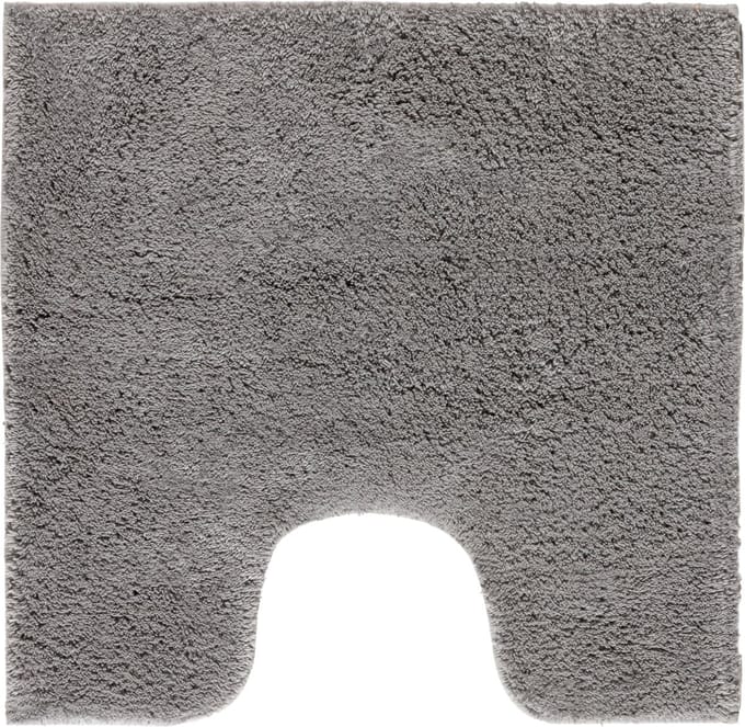Casilin Havana WC-mat - 59 x 59 cm - Met uitsparing - Antislip - Grijs