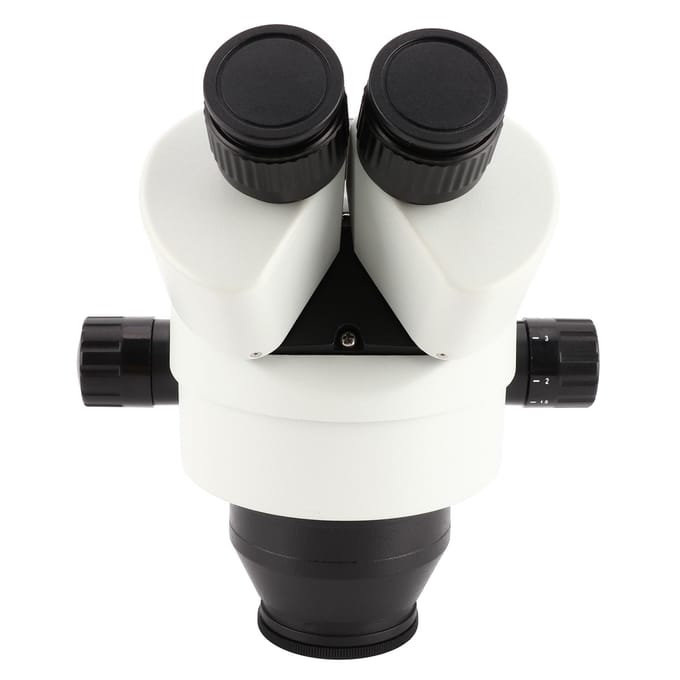 Ensemble d'oculaires et d'objectif pour microscope trinoculaire 7X 45X Accessoire pour microscope stéréo BlancAvec objectif de 0,5X