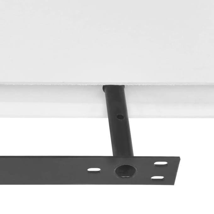 vidaXL - Wandplanken - MDF - zwevend - voor - boeken/dvd - wit - 2 - st