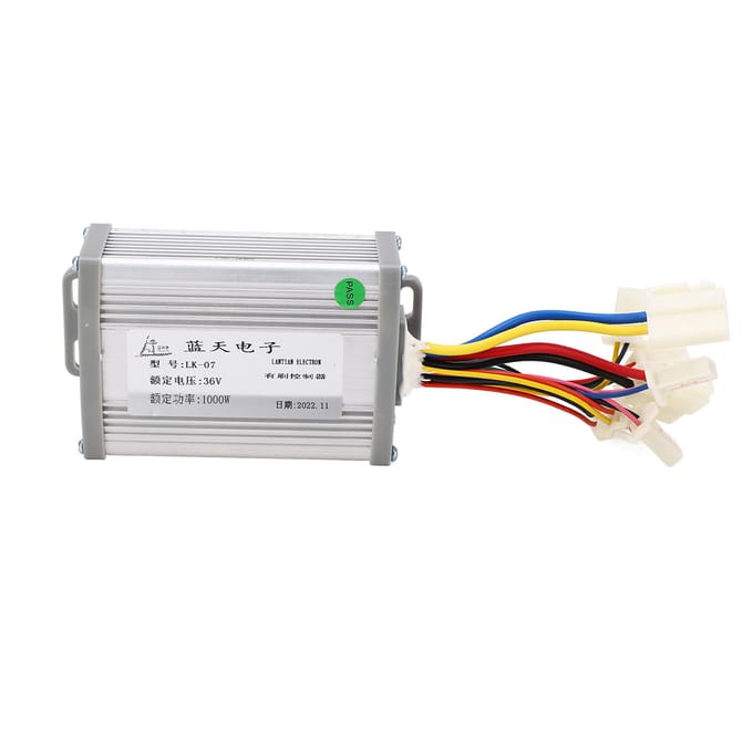Motorcontroller Gaspedaal Kit Geborsteld Lithium Elektrische Fiets Modificatie Kit 36V white
