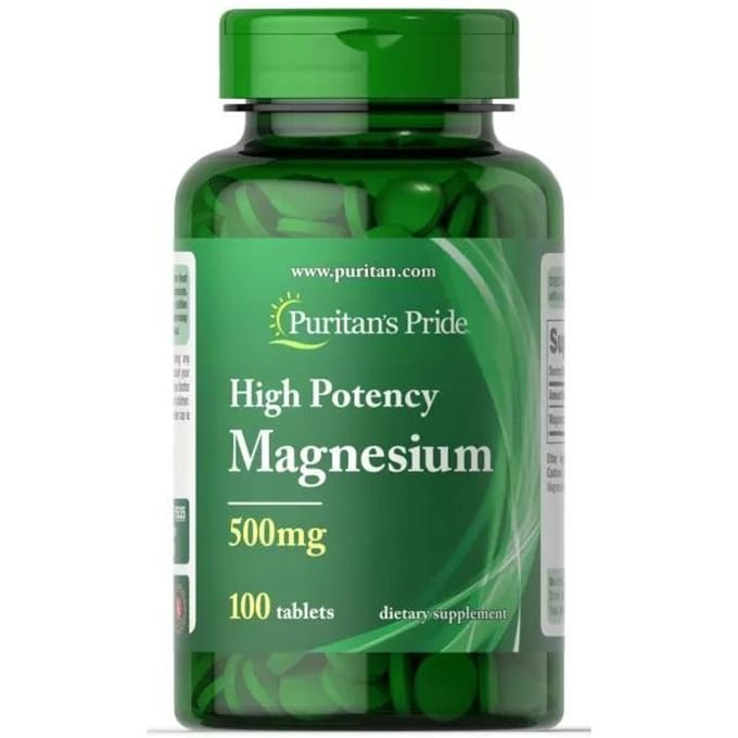 Puritan's Pride - Magnesium 500 mg, 100 Tabletten
