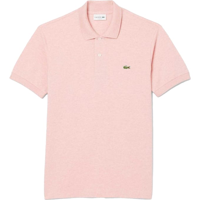 Lacoste Heren L.12.12 Marl Klassiek Poloshirt (Roze)