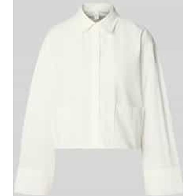 Relaxed fit Overhemdblouse met opgestikte Zak Model 'Lee'