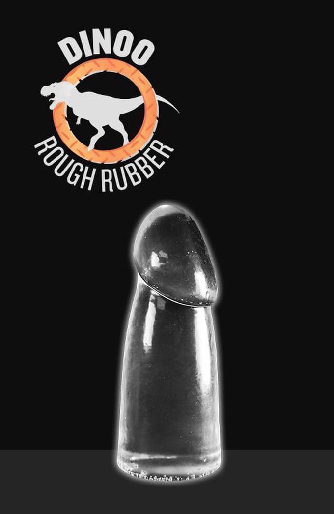 Dinoo Dildo Bolong 20 cm - transparant