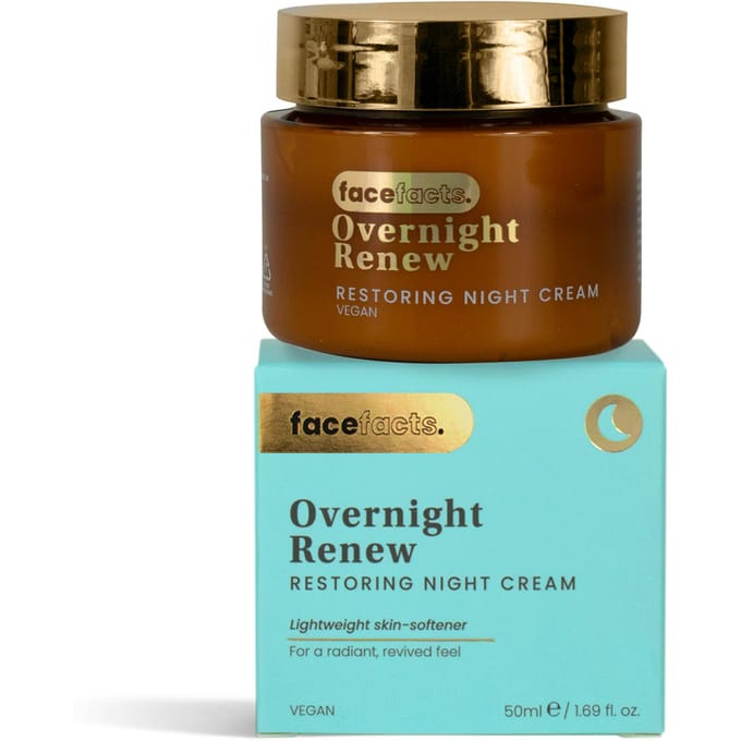 Face Facts | Overnight Renew - Restoring Night Cream - 50ml - Vegan