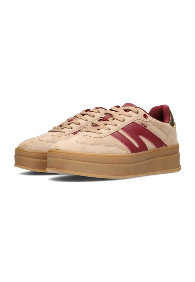 POSH by Poelman NOË Dames Sneakers - Beige