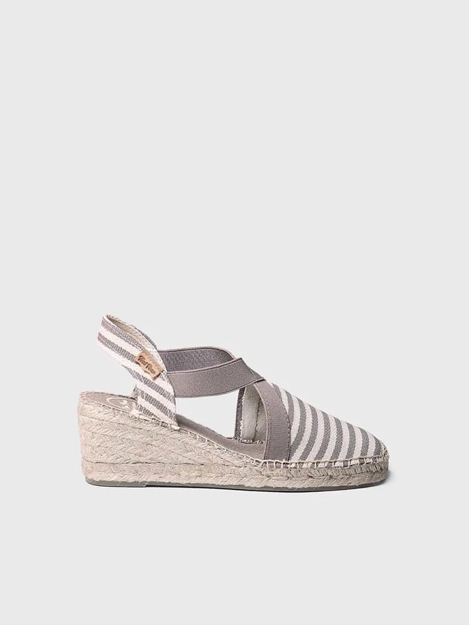 Espadrilles met sleehak in zeemansstijl | TERRA-DD