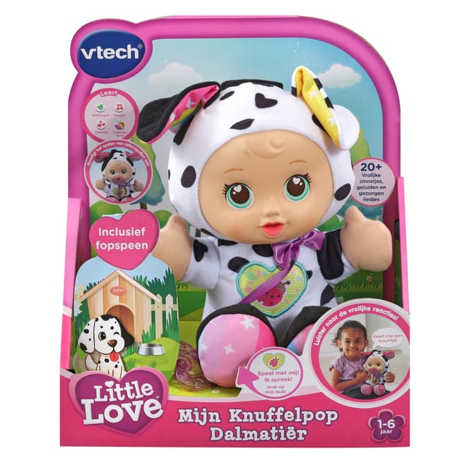 VTech Little Love Mijn Knuffelpop Dalmatiër - Interactieve Knuffel - 1 tot 6 Jaar