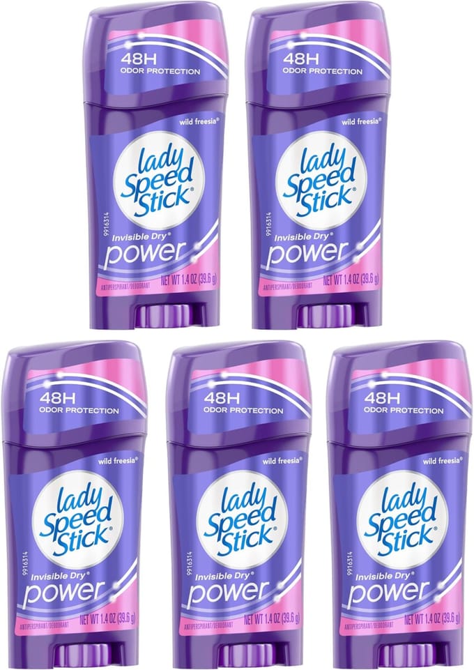 Lady Speed Stick Wild Freesia - Antiperspirant Dames - 5-pack, Stift, Langdurige Bescherming