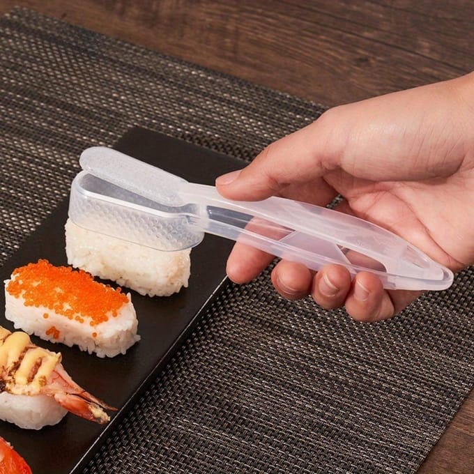 DIY Handheld Sushi Vorm Maken Enkele Oorlogsschip Rijstbal Vorm Commerciële Baby Japanse Keuken Rijst Oorlogsschip Bakgereedschap white