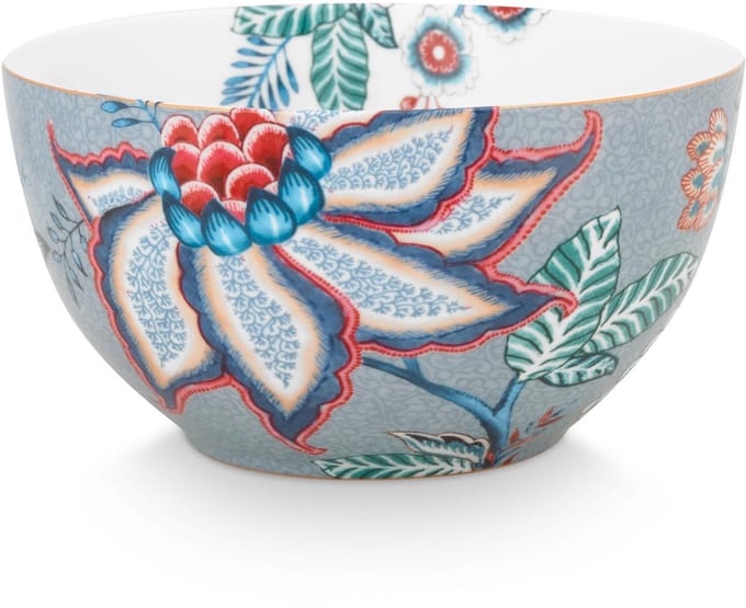 Bowl Flower Festival Light Blue 15cm