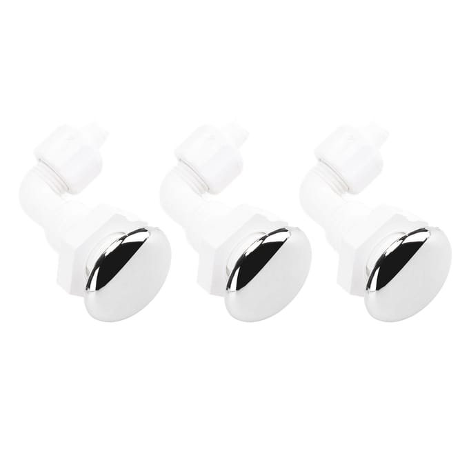3 STUKS Hot Tub Draaiende Boog Luchtbelmondstuk Robuust PVC Hot Tub Luchtjet Massage Badkuip Mondstuk voor white