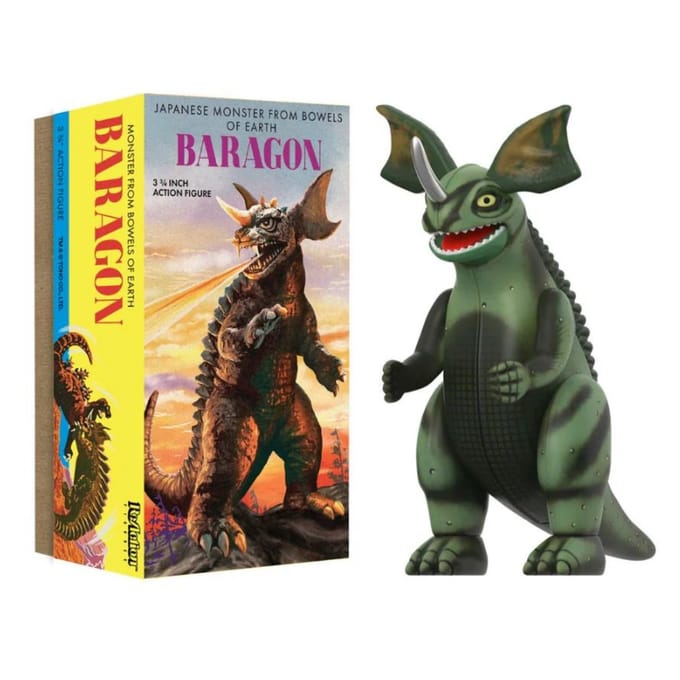 Super7 Toho ReAction Action Figure Wave 01 (Retro Tin) Baragon (Marusan Tin) 10 cm Action Figuur