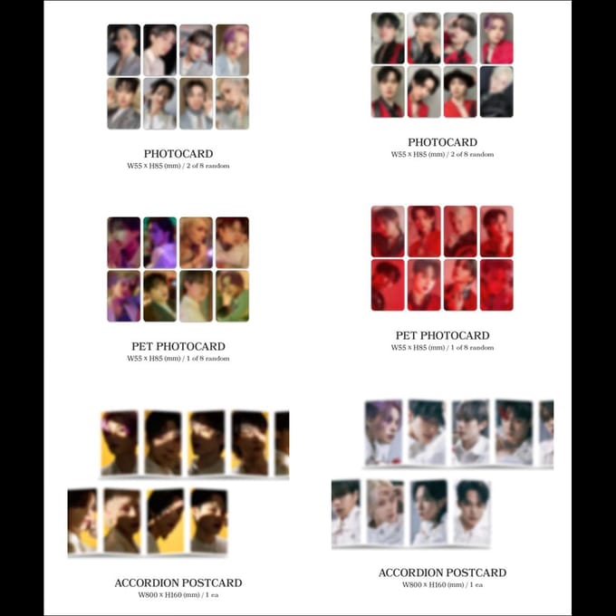E'LAST [ROAR] / ELAST 3ème Mini Album (Version GRIS. /Version ROUGE) Random,No poster black